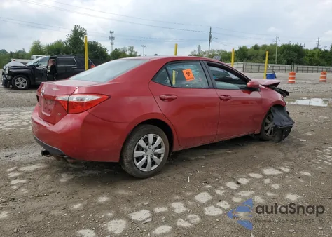 2016 Toyota Corolla L from USA, damaged, VIN 2T1BURHE4GC510806
